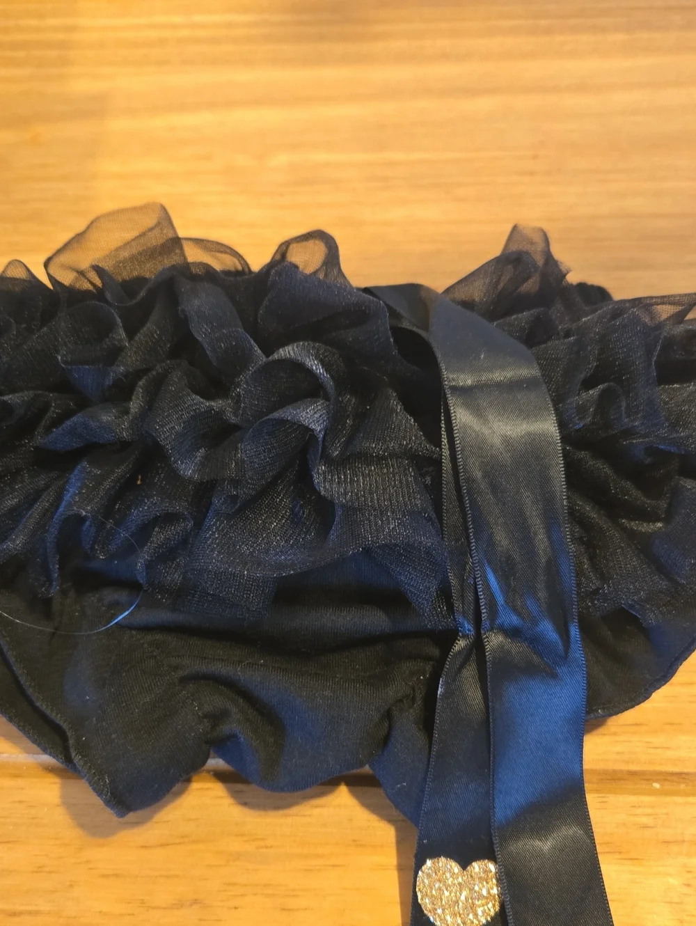 Black Ruffle Diaper Cover
